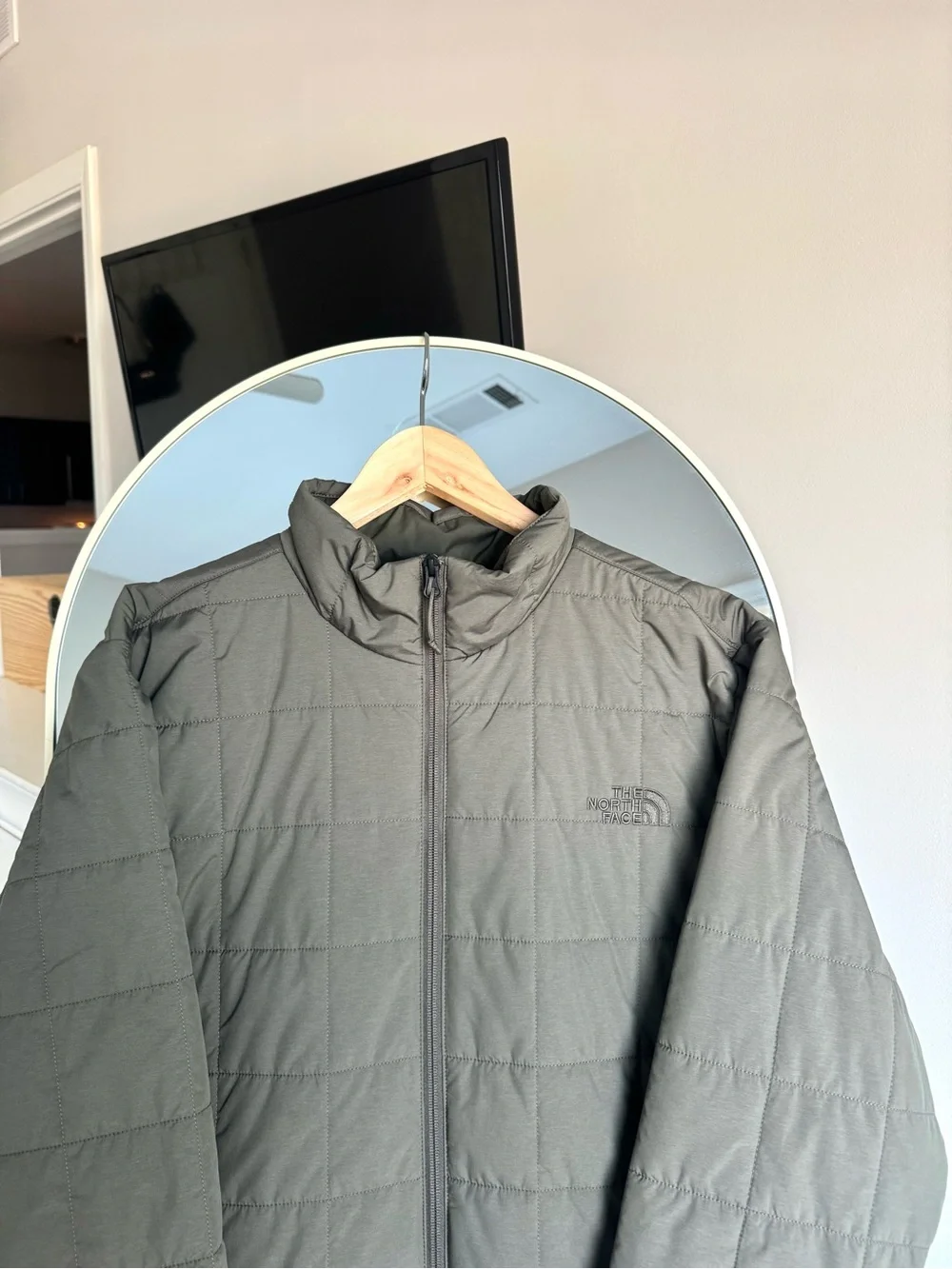 The North Face Men's Junction Insulated in New Taupe Green Puffer Jacket